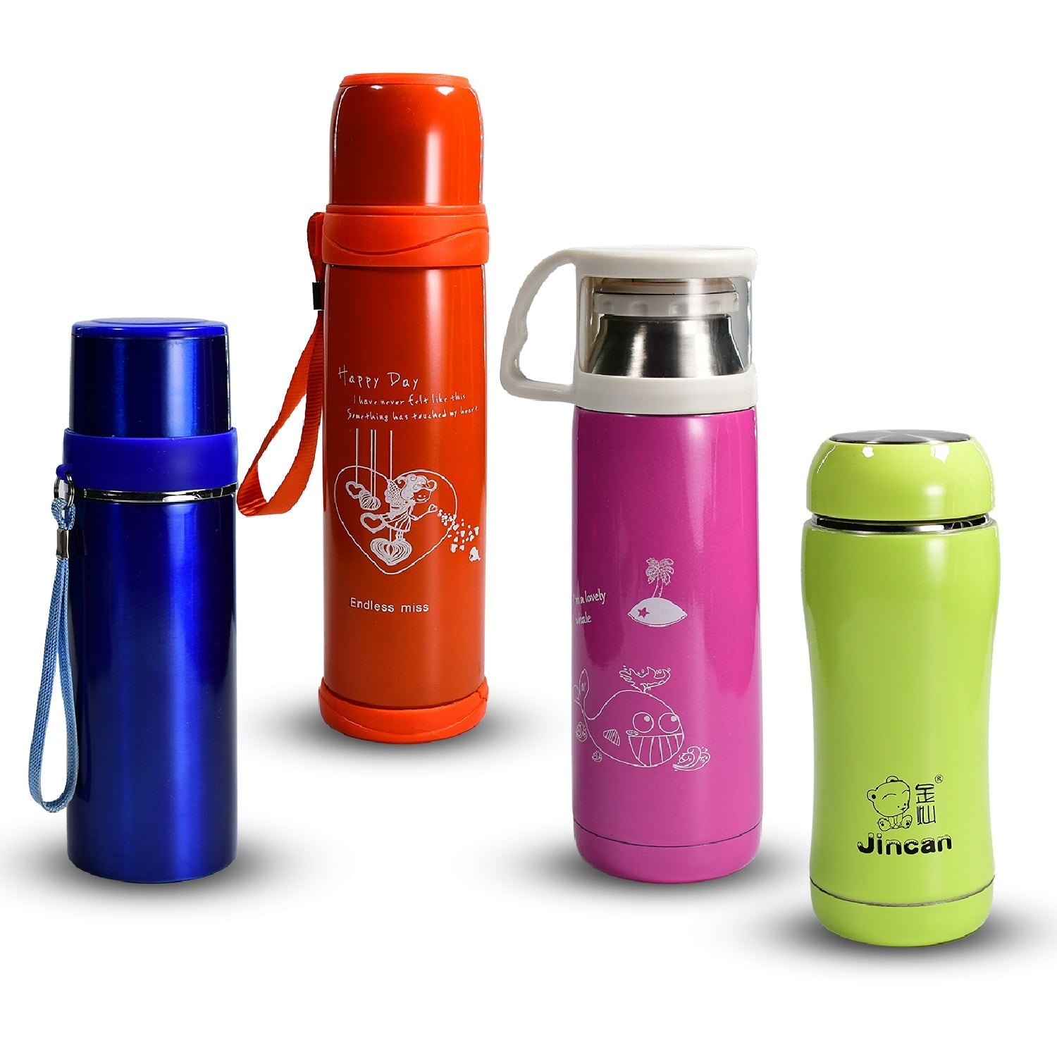 6460 1PC STAINLESS STEEL MIX BOTTLES FOR STORING WATER AND SOME OTHER TYPES OF BEVERAGES ETC. 6460 1PC STAINLESS STEEL MIX BOTTLES FOR STORING WATER AND SOME OTHER TYPES OF BEVERAGES ETC.